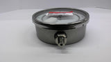 Tel-Tru 6042SS4L1D9A Test Gauge 6 1/4" LM 0+100 PSI
