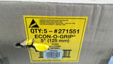 Chernie 271551 Econ-O-Grip End Of Pipe Plug With Wing Nut Head, 5" Lot Of 5