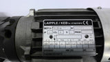 Laipple/Keb M63B4 Gear Motor 0.18 KW 30:1 Ratio 230/400 Volt 1360 RPM 4 P 50 HZ