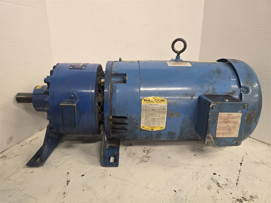 Baldor 37B10X54 7.5HP AC Motor 1800RPM 4P 3PH 213TC 208-230/460V with Clutch