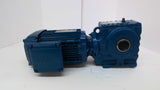 SEW SA57DRN080M4/DH Gear Motor 1 HP 230/460 Volt 47.32:1 Ratio