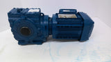 SEW Eurodrive SA47DRN71M4 Gear Reducer 0.50 HP 230/460 Volts 44.22:1 Ratio