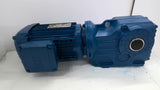 SEW KA47DRN80M4 Gear Reducer 1 HP 230/460 Volts 46.03:1 Ratio