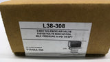 L38-308 3-Way Solenoid Air Valve 110/120 Volts 50/60 HZ 30 PSI 1/8 NPT