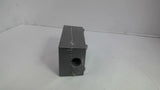 Red Dot IH3-1-LM Outlet Box 1/2" Three Hole Silver