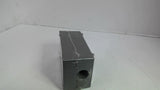 Red Dot IH3-1-LM Outlet Box 1/2" Three Hole Silver