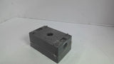 Red Dot IH3-1-LM Outlet Box 1/2" Three Hole Silver