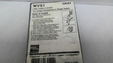 EGS WVS1 One Gang Cover Single Switch