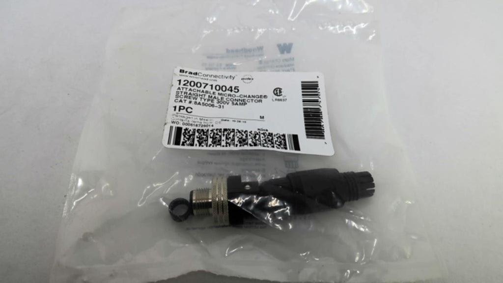 Brad Connectivity 1200710045 Micro-Change Male Connector 5A5006-31