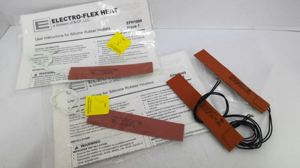 Electro-Flex EFHSH-1X5-5-115 A Silicone Rubber Heaters Lot of 4