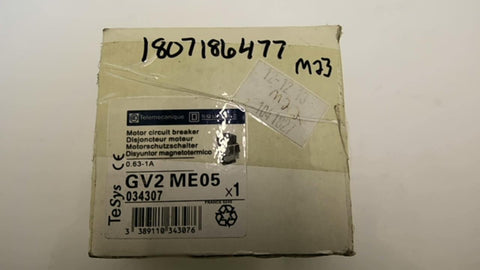 Telemecanique GV2-ME05 Motor Circuit Breaker 0.63-1A