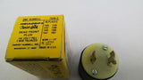 Hubbell 7545-C Insulgrip Twist Lock Dead Front Plug 15A 125V 2 Pole 2 Wire