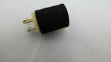 Hubbell 7545-C Insulgrip Twist Lock Dead Front Plug 15A 125V 2 Pole 2 Wire