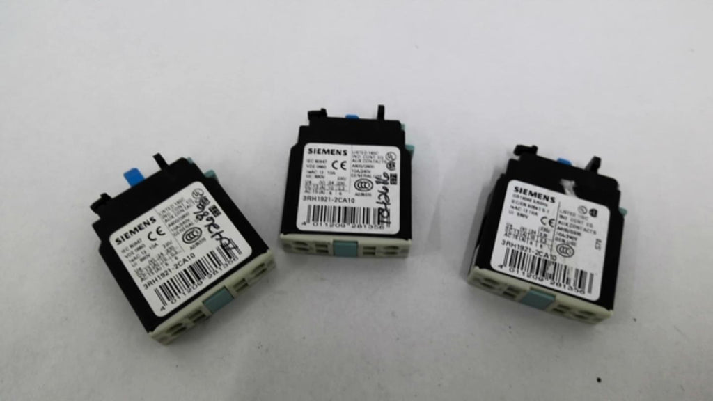 Siemens 3RH1921-2CA10 VDE 0660 Switch Lot of 3