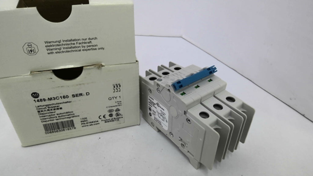 Allen Bradley 489-M3C160 Circuit Breaker 3 Pole 16 Amp