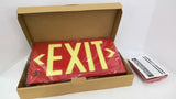 GloBrite 750-B Red Exit Sign Single Sided
