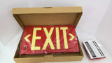 GloBrite 750-B Red Exit Sign Single Sided