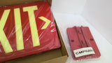 GloBrite 750-B Red Exit Sign Single Sided