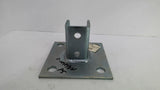 Grainger Post Base 2HZD8 6in Silver Lot of 2