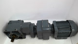 Sew-Usocome W37 R17 DRN63MS4/IS Gear Motor 0.16HP 240/415V 434:1 Ratio 1700/3.9