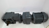 Sew-Usocome W37 R17 DRN63MS4/IS Gear Motor 0.16HP 240/415V 434:1 Ratio 1700/3.9