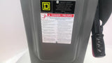 Square DHU363 Safety Switch 600VAC 100 AMP Non Fusible