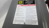 Square D D223N Safety Switch 240VAC 100AMP Non-Fusible