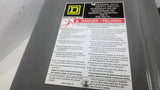 Square D D223N Safety Switch 240VAC 100AMP Non-Fusible