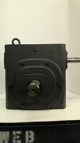 Boston Gear 752-10 Left Angle Worm Gear Speed Reducer 10:1 Ratio