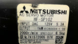 Mitsubishi HF-SP102 AC Servo Motor 1Kw 2000Rpm 125V