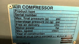 Atlas Corp GA37FF 50Hp 3500Rpm 230Psi 218Cfm 3Phase 60Hz