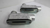 Crouse Hinds 3/4" 21 LB75M Electrical Cover Lot of 2