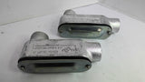 Crouse Hinds 3/4" 21 LB75M Electrical Cover Lot of 2
