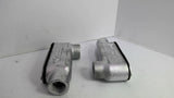 Crouse Hinds 3/4" 21 LB75M Electrical Cover Lot of 2
