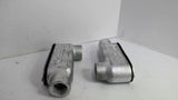Crouse Hinds 3/4" 21 LB75M Electrical Cover Lot of 2