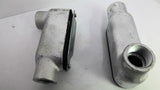 Crouse Hinds 3/4" 21 LB75M Electrical Cover Lot of 2