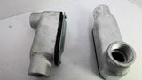 Crouse Hinds 3/4" 21 LB75M Electrical Cover Lot of 2