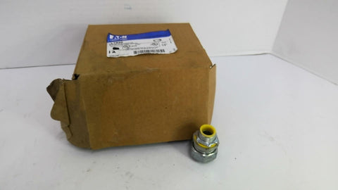 Crouse-Hinds LTB50 Connector 1/2" Straight Male w/ Throat Bushing Lot of 12