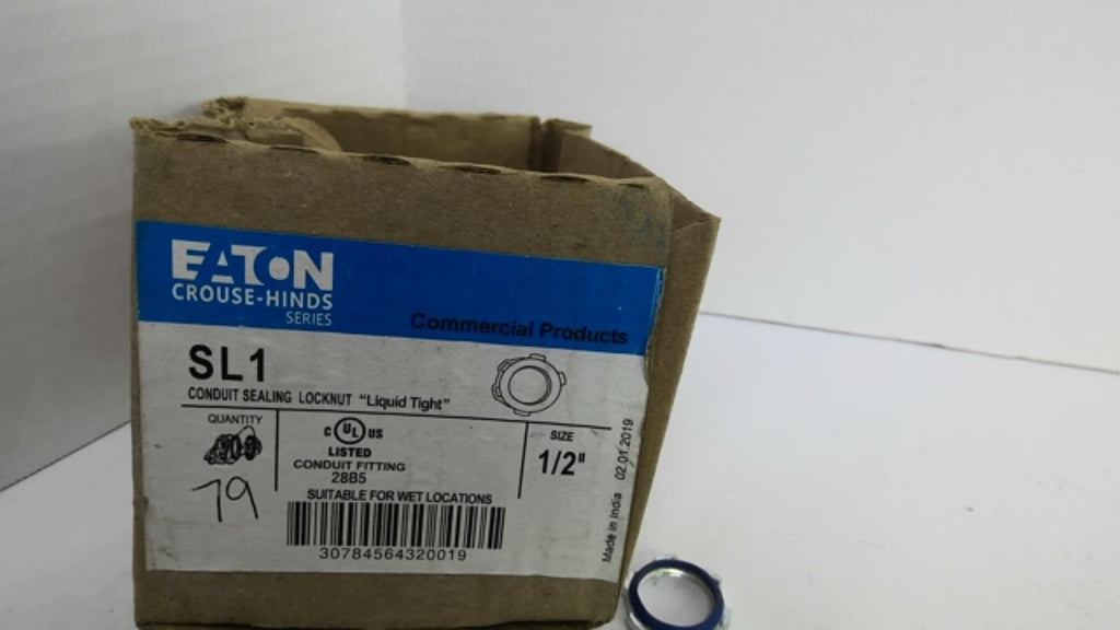 Eaton SL1 Conduit Sealing Locknut 1/2" Qty 79