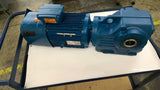 Sew-Eurodrive KA77 DRN112M4/BE5HR 5.4Hp Hollow Shaft Brake Motor 230/460V 29:1