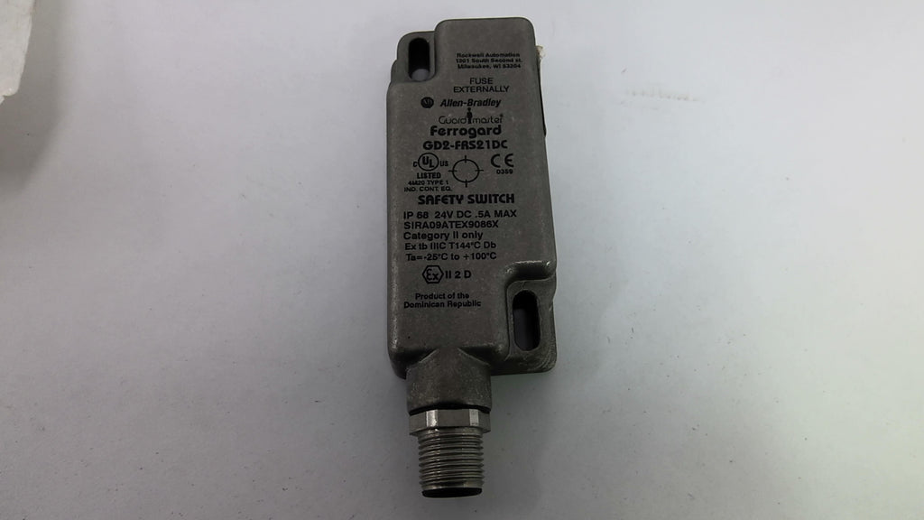 Allen Bradley GD2-FRS21DC Safety Switch 24V-DC .5A Max
