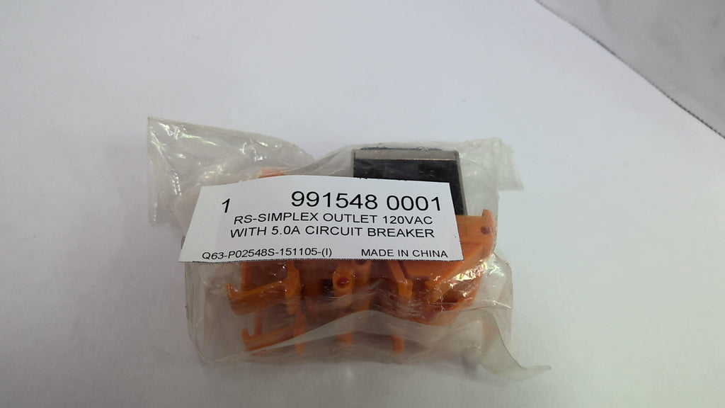 WEIDMULLER 991548 0001 5.0A Circuit Breaker RS-Simplex Outlet 120 VAC