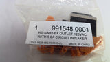 WEIDMULLER 991548 0001 5.0A Circuit Breaker RS-Simplex Outlet 120 VAC