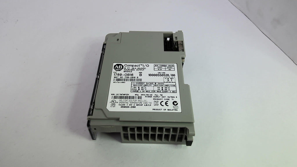 Allen Bradley 1769-OB16 Output Module 16PT 20.4-26.4VDC