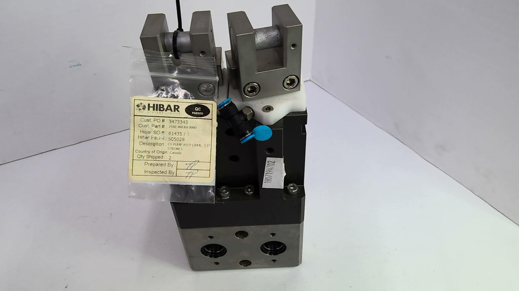 Hibar Systems Limited 505028 CV Pump Assembly 40ML 2 1/2" Stroke