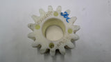 Plastic Gear White 4" OD 2" Wide 1 3/4" Bore