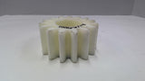Plastic Gear White 4" OD 2" Wide 1 3/4" Bore