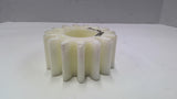Plastic Gear White 4" OD 2" Wide 1 3/4" Bore