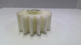 Plastic Gear White 4" OD 2" Wide 1 3/4" Bore