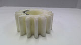 Plastic Gear White 4" OD 2" Wide 1 3/4" Bore
